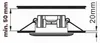 Led inbouwspot Aura 8,2cm wit Productafbeelding-voorbeeld 8