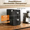 Friggitrice ad aria calda ZMH Airfryer 2 camere 11L 3in1 Anteprima dell’immagine prodotto 4