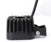 A close-up side view of a black LED work light with a ribbed heat sink and a metal bracket with a bolt. Produktbild-Vorschau