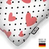 VOID Herzen Punkte Schwarz Weiss Kissenbezug Kissenhülle Produktbild-Vorschau 2