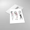 Bilder auf glas - Einteilig - Mädchen Mode Trends Treffen - Produktbild-Vorschau 2