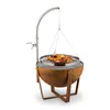 A barbecue grill with food on it, set against a white background. Produktbild-Vorschau