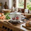 Emaillierter Topf Emalia Polska Pleszew Rubinka 22 cm 4,7 l Produktbild-Vorschau 1