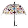Parapluie transparent à ouverture automatique 'Papillons Voir les images du produit 1
