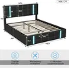 Hydraulik Bett mit Stauraum 140x200 cm - Polsterbett Produktbild-Vorschau 2