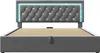 A bed frame with a tufted headboard and LED lighting. Náhľad obrázku produktu