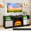 Mobile TV COSTWAY con luci LED per TV 65", mobile TV con Anteprima dell’immagine prodotto 8