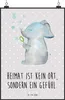 Mr. & Mrs. Panda Bild Elefant Seifenblasen DIN A2 - Grau Produktbild-Vorschau 1