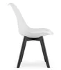 Chaise de salle à manger Chaise de salon blanche avec pieds Voir les images du produit 4