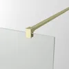 Walk in Dusche 120 cm Duschwand Gold gebürstet Produktbild-Vorschau 5