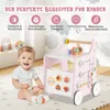 COSTWAY 2-in-1-Lauflernhilfe, Lauflernwagen aus Holz mit Produktbild-Vorschau 6