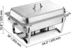 VEVOR rechteckiger Chafing Dish Set 8,5 L Speisenwärmer (2 Produktbild-Vorschau 8