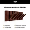 TOJ Living Wandgarderobe, hout, 44 cm – Houten garderobe Productafbeelding-voorbeeld 3