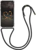 A clear phone case with a lanyard attached, shown against a white background. Produktbild-Vorschau
