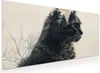 Küchenrückwand Spritzschutz Glas mit Motiv Waldkatze 40 x Produktbild-Vorschau 1