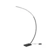 Puristische schmale LED Bogenlampe in Schwarz matt mit Produktbild-Vorschau 6