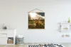 MuchoWow® Textilposter Schottisches Hochlandrind - Sonne - Produktbild-Vorschau 2