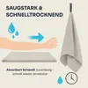 YUMUVE Fitnesshandtuch 125x50 cm | Geräteüberzug | Hellgrau Produktbild-Vorschau 7