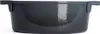 A dark gray enameled cast iron pot with handles is shown from the side against a white background. Produktbild-Vorschau