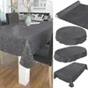 Tischdecke Wachstuch Premium Ornamente Schwarz Robust Produktbild-Vorschau 2