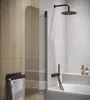 Badplaats Parete doccia per vasca Torino 60 x 140 cm Nero - Anteprima dell’immagine prodotto 2