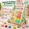 Rijoka : Voiturette en bois pour apprendre à marcher – Voir les images du produit 2