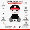 wiztex Blox Buddy Schwarz Plüschtier - 22 cm YouTube Video Produktbild-Vorschau 5