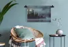 MuchoWow® Wandteppich Wandbehang Wald - Wasser - Nebel Produktbild-Vorschau 5