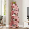 Eckregal 5 Stufen 178 cm Rosa Organizer Bücherregal Produktbild-Vorschau 4