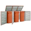 Mülltonnenbox Für 276,5X77,5X112,5 Cm Edelstahl: orange / 3 Produktbild-Vorschau 1