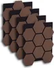 Homestyle4u Wandpaneel 4er Set Akustikpaneele Braun Walnuss Produktbild-Vorschau 17