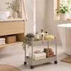Carrello Relaxdays, 2 ripiani, carrello da servizio, Anteprima dell’immagine prodotto 3