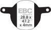CFA331 - Plaquettes de frein vélo (organiques) EBC Brakes Voir les images du produit 1