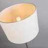 Moderne Stehlampe aus Stahl mit Weißem Schirm VT Produktbild-Vorschau 2