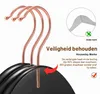 Holz-Kleiderbügel 32er-Pack, schwarz, bis 8,2 kg, mit Drehhaken Anteprima dell’immagine prodotto