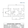 KLAK 20/40 - Aluprofil 20x40mm Nut 6 Aluminium Systemprofil Produktbild-Vorschau 3