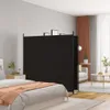 vidaXL Paravento a 2 ante, nero, 348 x 180 cm, in tessuto Anteprima dell’immagine prodotto 8