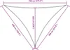 Voile de parasol tissu oxford triangulaire 5x7x7 m crème Voir les images du produit 8