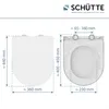 SCHÜTTE Duroplast WC-Sitz D-Form WHITE, PREMIUM, mit Produktbild-Vorschau 7