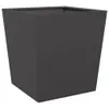 vidaXL Pflanzkübel 2 Stk. Schwarz 50x50x50 cm Stahl Produktbild-Vorschau 5