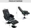 Massagesessel mit PolyurethanPolsterung und Fussstuetze Produktbild-Vorschau 8