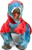 Kuscheltier Dino Utahraptor blau/rot 36 cm Plüschdino Produktbild-Vorschau 1