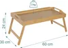 Plateau de lit pliable Relaxdays, support pour tablette et Voir les images du produit 4