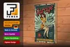 Holzschild Retro 20x30cm Pinup welcome Garage 24 service Produktbild-Vorschau 3