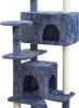 Aga Tiragraffi per gatti 170 cm Bianco e grigio Anteprima dell’immagine prodotto 3