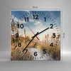 Wanduhr - Quadrat - Glasuhr - Ähren Küste Sonne - 30x30cm - Produktbild-Vorschau 3