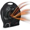 A black electric heater with orange heat waves emanating from it. Produktbild-Vorschau