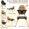 COSTWAY 6 in 1 Hochstuhl Baby, Kinderhochstuhl mit Produktbild-Vorschau 4