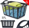 2x Wäschekorb 37L aus stabilem Kunststoff – 60x40x30 cm – Produktbild-Vorschau 1