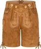 PAULGOS Bambini Trachten Lederhose corti - KK1 - Vera pelle Anteprima dell’immagine prodotto 1